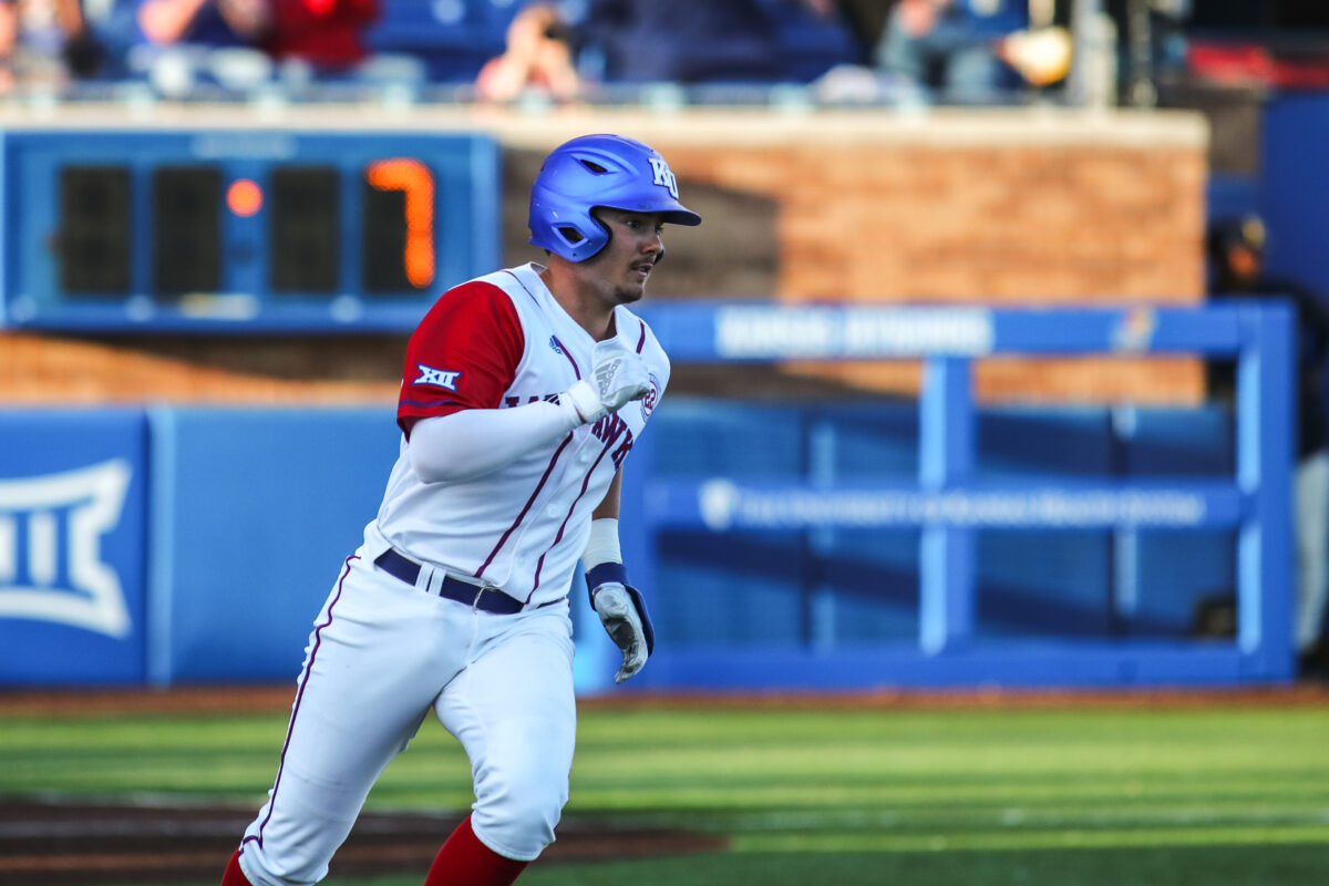 Kansas Bat Hot bats lead Kansas baseball to run-rule win over Missouri in fifth ...